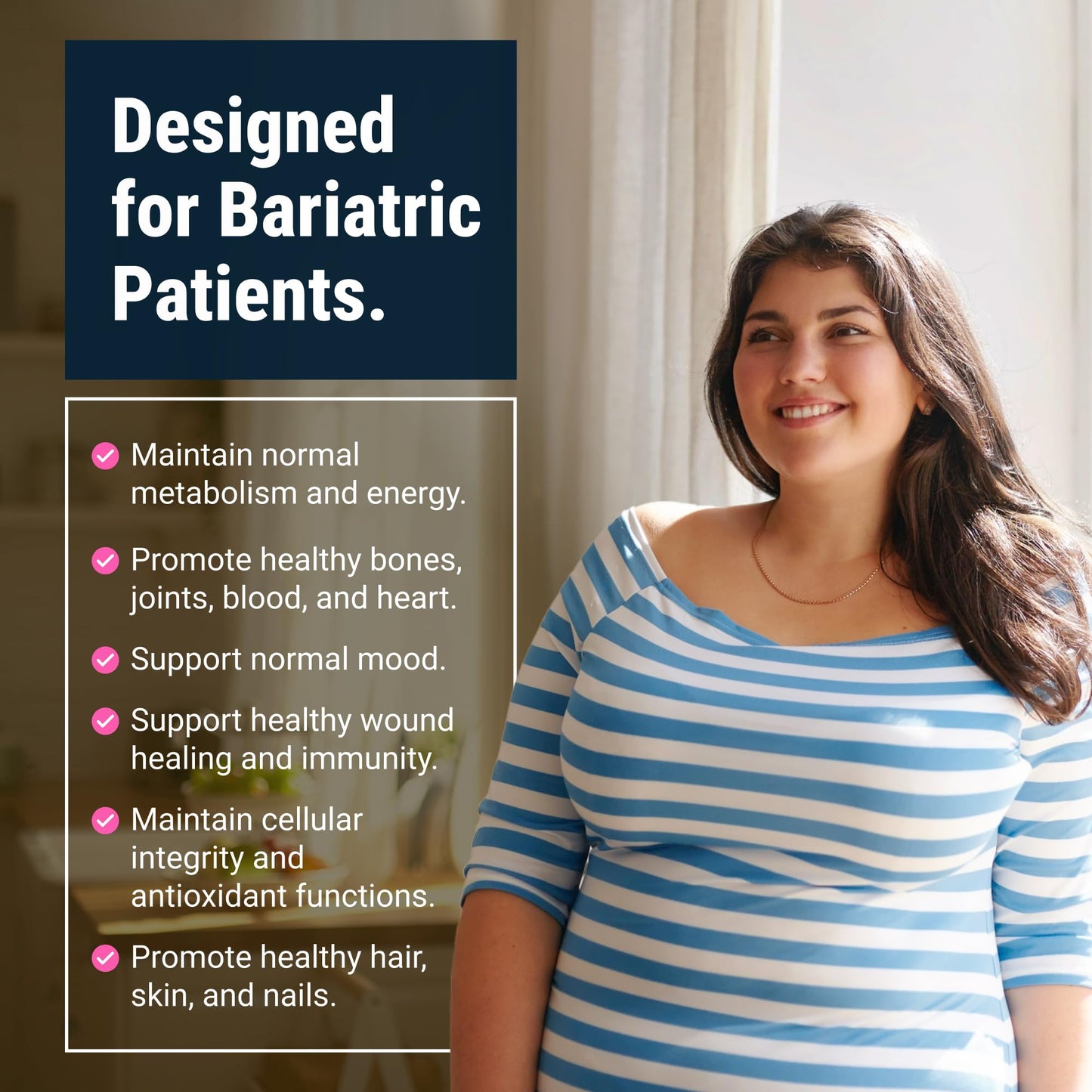 BariatricPal Multivitamin ONE 1 Per Day – Bariatric Multivitamin with Iron (30 Count)