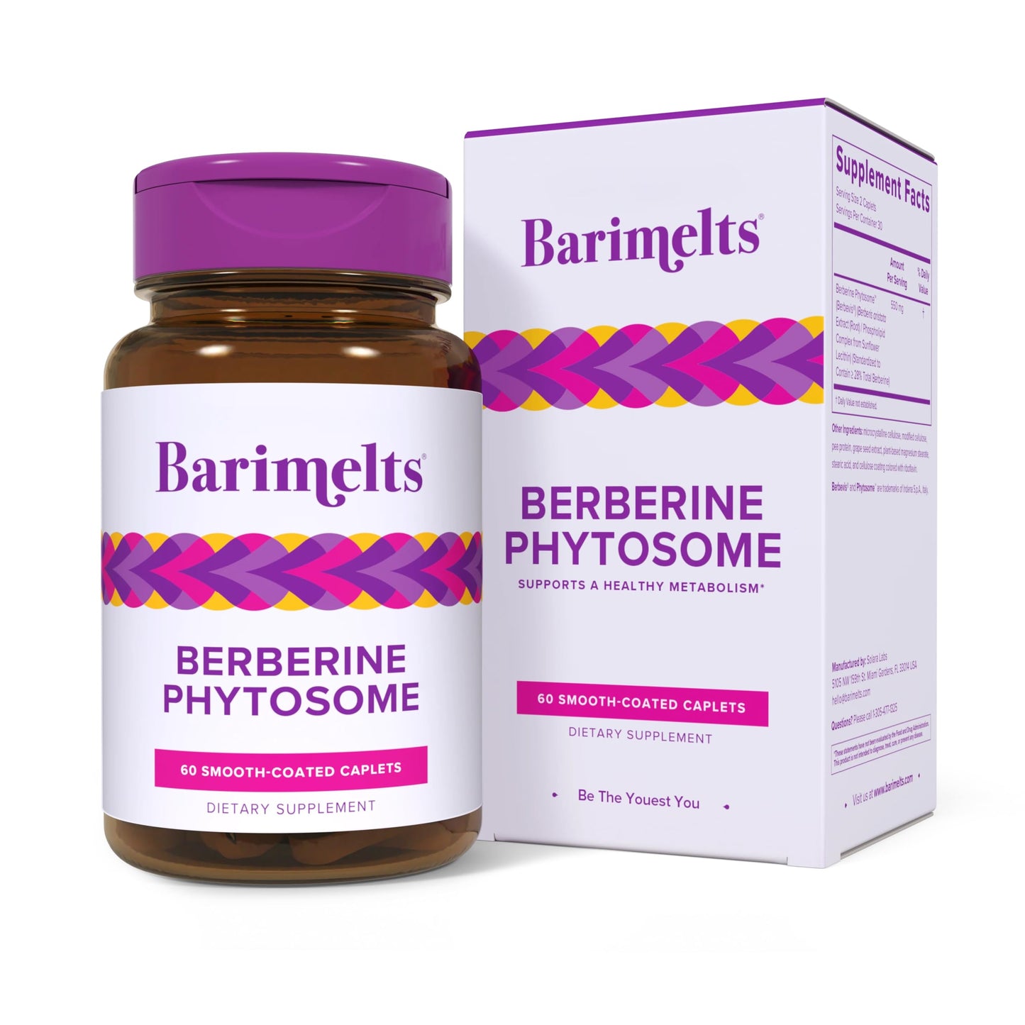 BariMelts Berberine Phytosome 550mg – 4x Absorption, Supports Metabolism & Blood Sugar