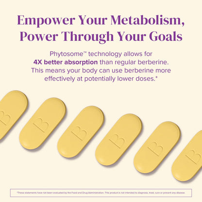 BariMelts Berberine Phytosome 550mg – 4x Absorption, Supports Metabolism & Blood Sugar