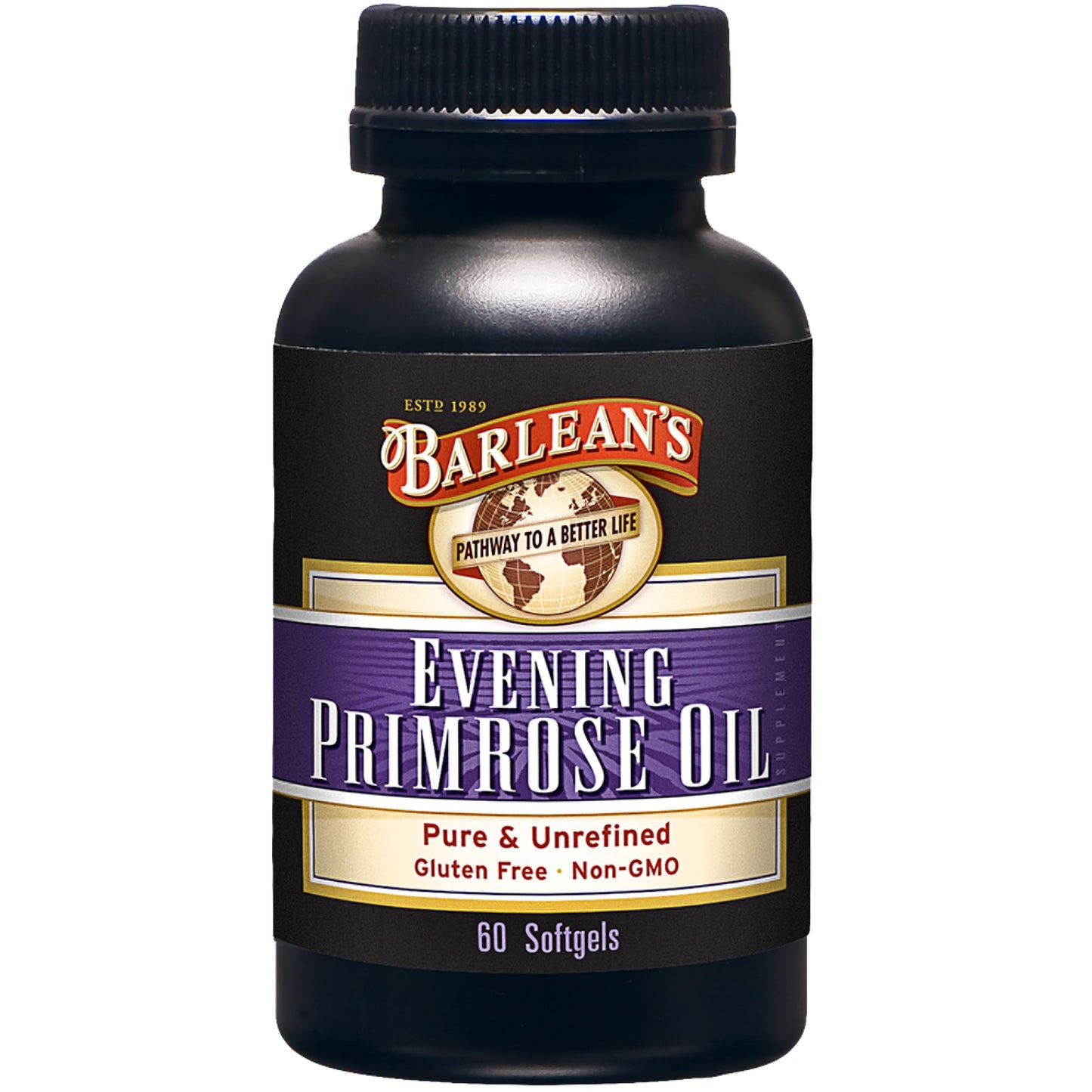 Barlean's Evening Primrose Oil Softgels with GLA - Non-GMO, Gluten-Free - 60 Softgels