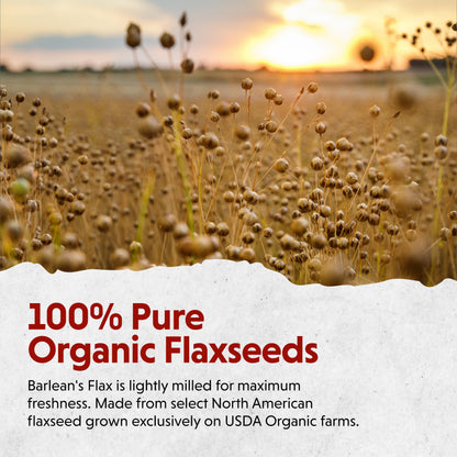 Barlean's Forti-Flax Organic Flaxseed - Ground Whole Raw Seeds, 16 oz, 2 Pack