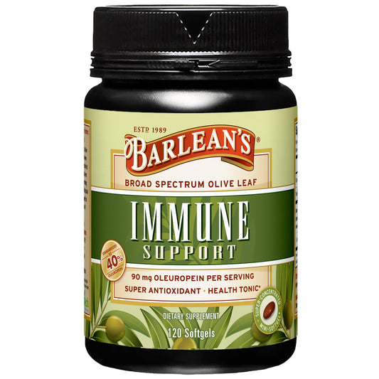 Barlean's Olive Leaf Complex Supplements – Immune Support Softgels, 95 mg Oleuropein, 120 Count BritishVita | Premium UK Vitamins & Wellness Supplements