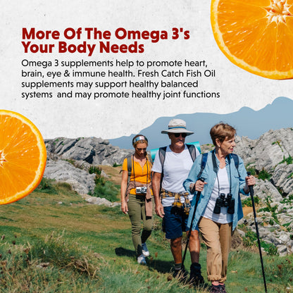 Barlean's Omega-3 Fish Oil Supplements | 1300 mg EPA/DHA Orange Softgels, 60 Count