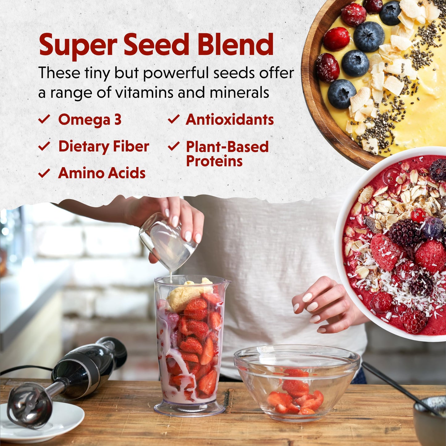 Barlean's Organic Flax Chia Coconut Seed Blend – 12 oz | 2,330 mg Omega-3 (ALA) & Fiber