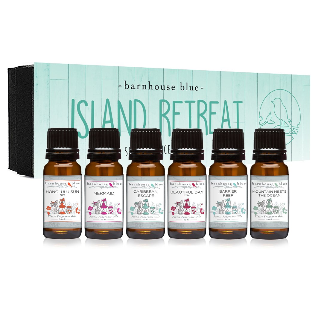 Barnhouse Blue Island Retreat: 6 Premium Fragrance Oils (10ml)