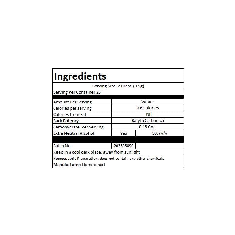 Homeomart Baryta Carbonica Pellets 200C – Pack of 3
