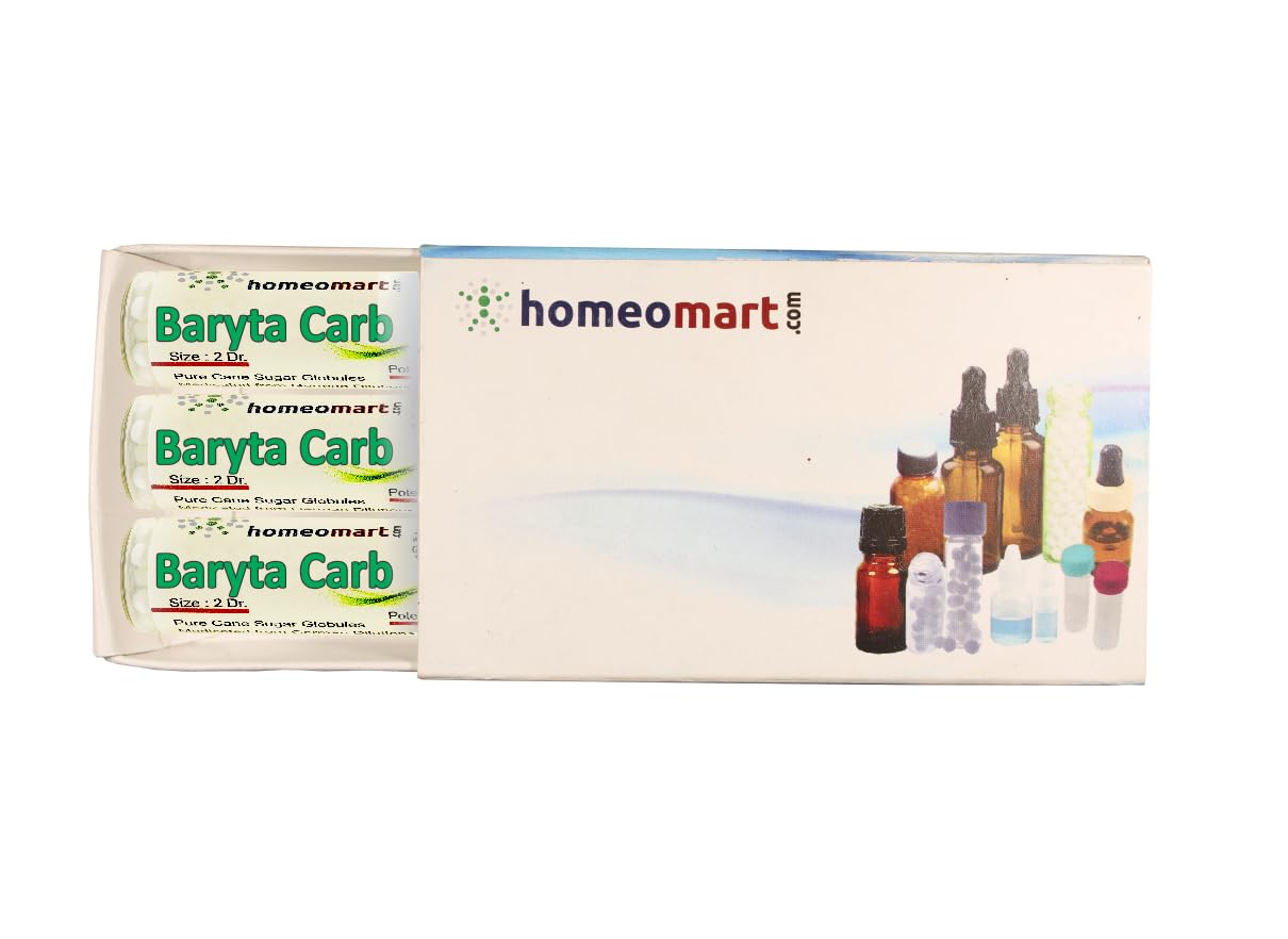 Baryta Carbonica Homeopathy Pellets 30C Potency – Pack of 3 | homeomart.com