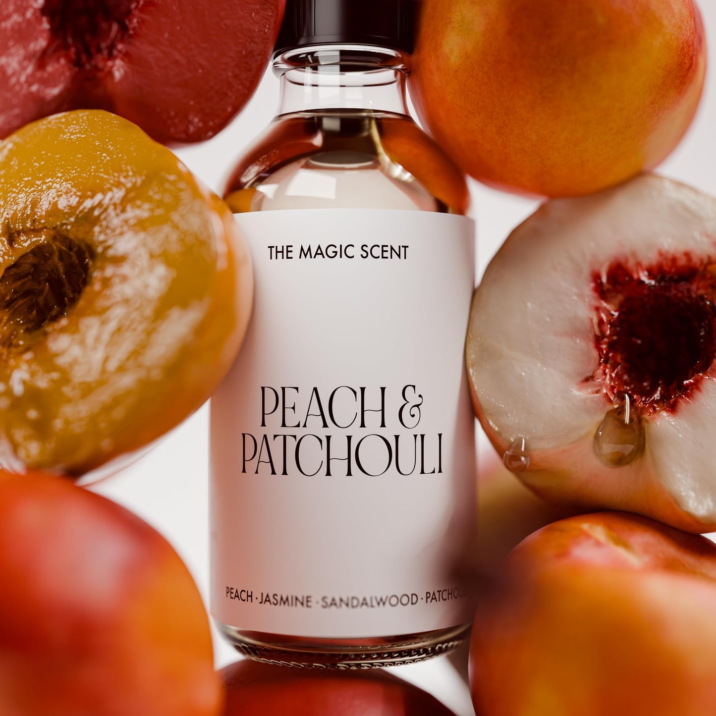The Magic Scent Peach & Patchouli Diffuser Oil – Luxury 4 oz / 120 mL for All Diffusers