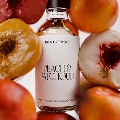 The Magic Scent Peach & Patchouli Diffuser Oil – Luxury 4 oz / 120 mL for All Diffusers
