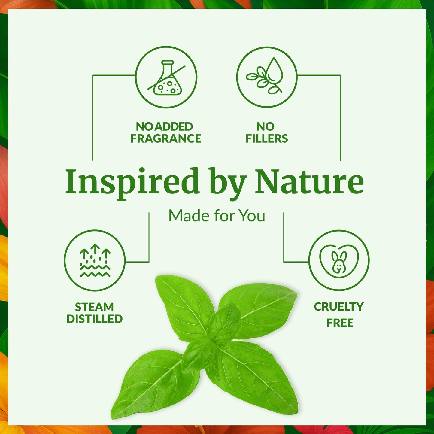 SVA Sweet Basil Essential Oil – 4oz | 100% Natural Basil Oil for Diffuser, Hair & Skin Care