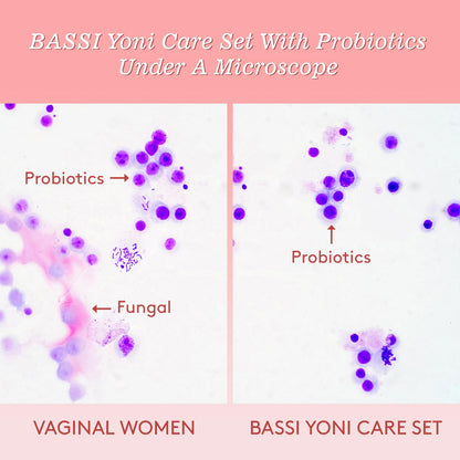 BASSI Feminine Wash & Yoni Oil & Yoni Soap Set – pH-Balanced & Moisturizing