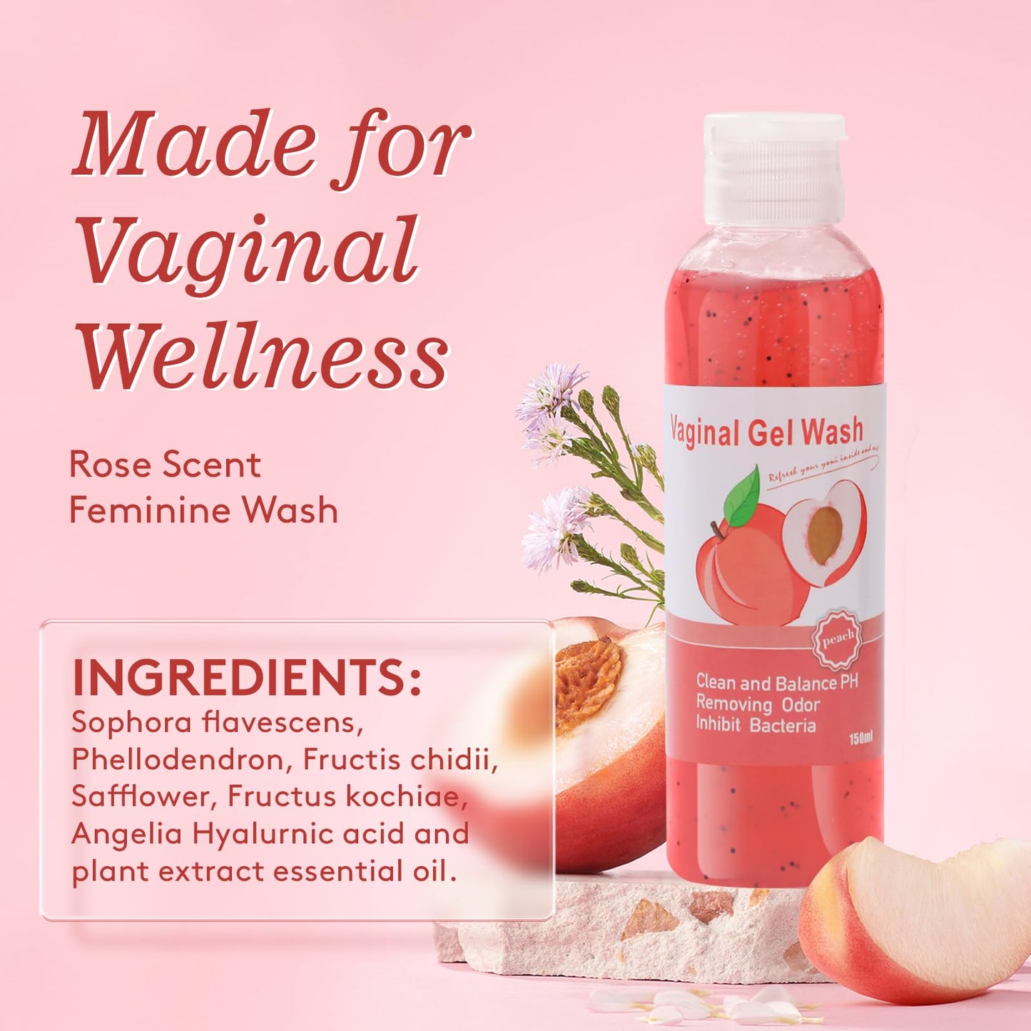 BASSI Feminine Wash & Yoni Oil & Yoni Soap Set – pH-Balanced & Moisturizing
