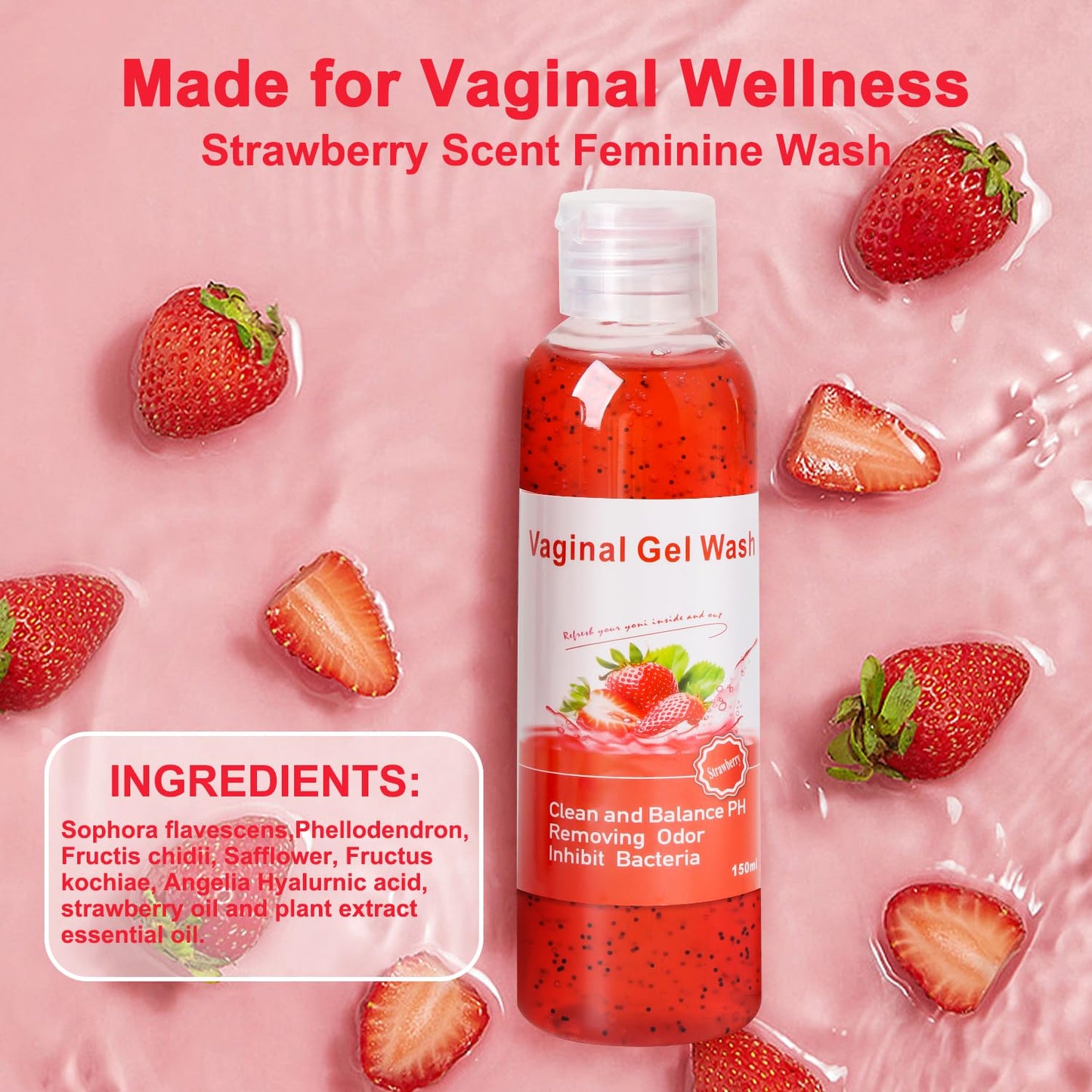 BASSI Feminine Wash & Yoni Oil & Yoni Soap Set | pH-Balanced, Moisturizing & Odor Control