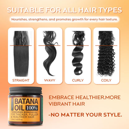Batana Oil for Hair Growth – 100% Raw Organic Batana Hair Mask from Honduras