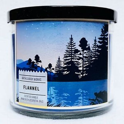 Bath and Body Works 3-Wick Scented Candle in Flannel – 14.5 oz