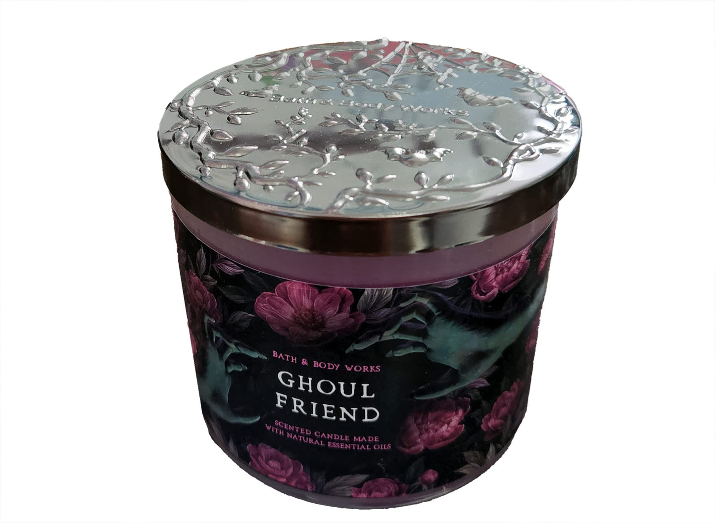 Bath & Body Works White Barn 3-Wick Candle with Essential Oils - 14.5 oz (Ghoul Friend) - 2021 Halloween