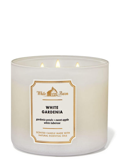 Bath & Body Works White Barn 3-Wick Candle – White Gardenia 14.5 oz