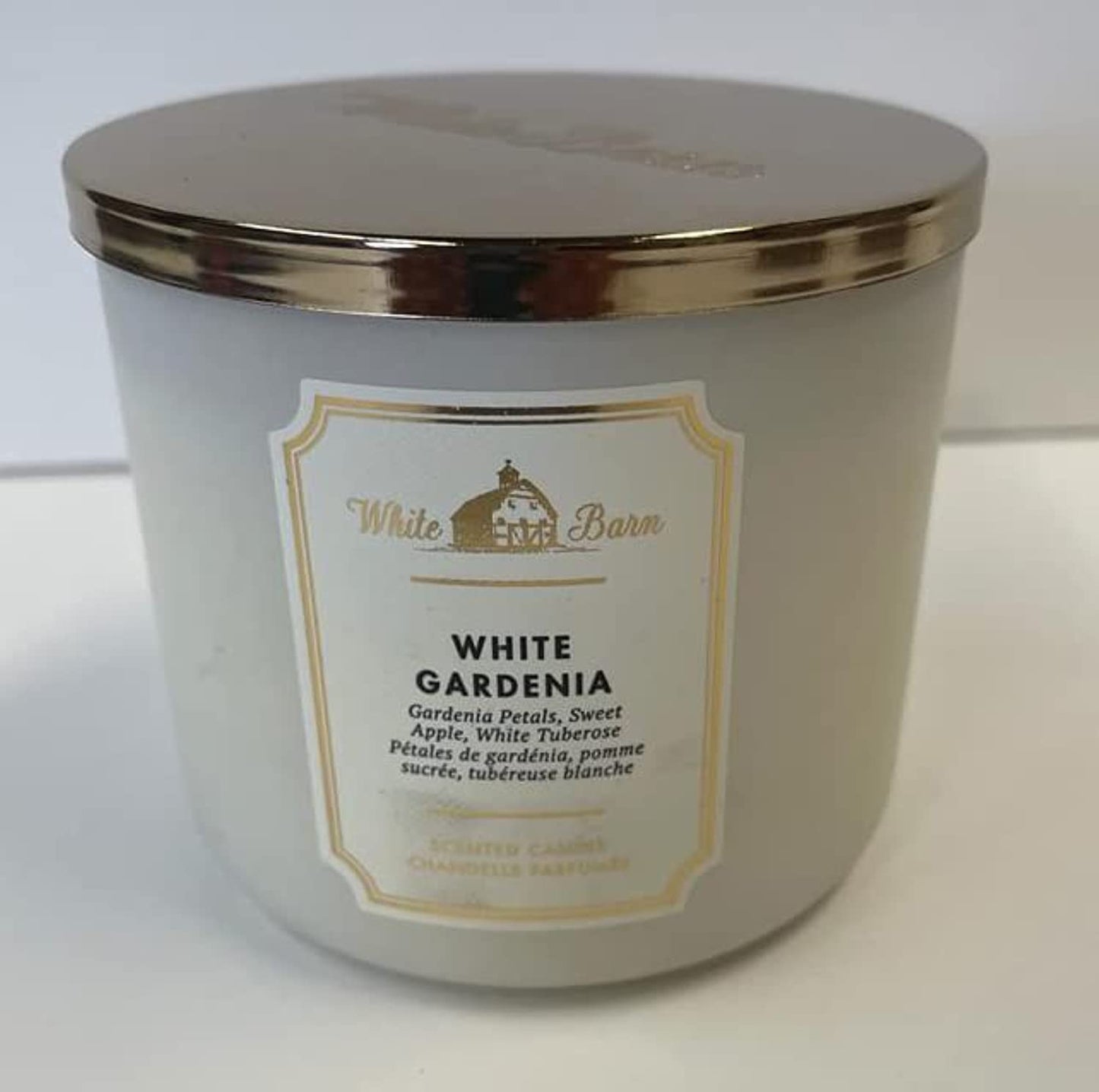 Bath & Body Works White Barn 3-Wick Candle – White Gardenia 14.5 oz