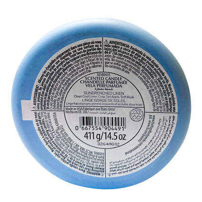 Bath & Body Works White Barn 3-Wick Candle with Essential Oils - 14.5 oz - New Core Scents (Sundrenched Linen)