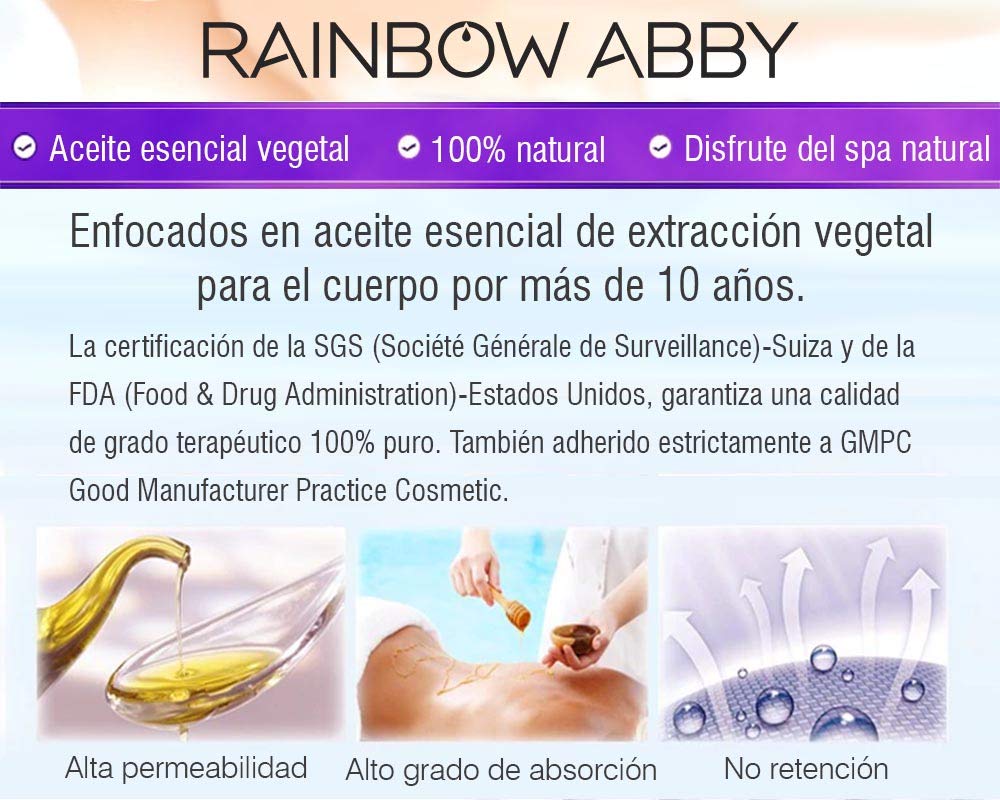 RAINBOW ABBY Jasmine Essential Oil – 100% Pure Organic Jasmine Oil for Diffuser, Skincare & Sleep (10ML)