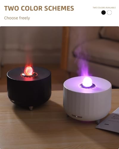 BATULU 300ML Essential Oil Diffuser – White, Humidifier, 7-Color LED Night Light