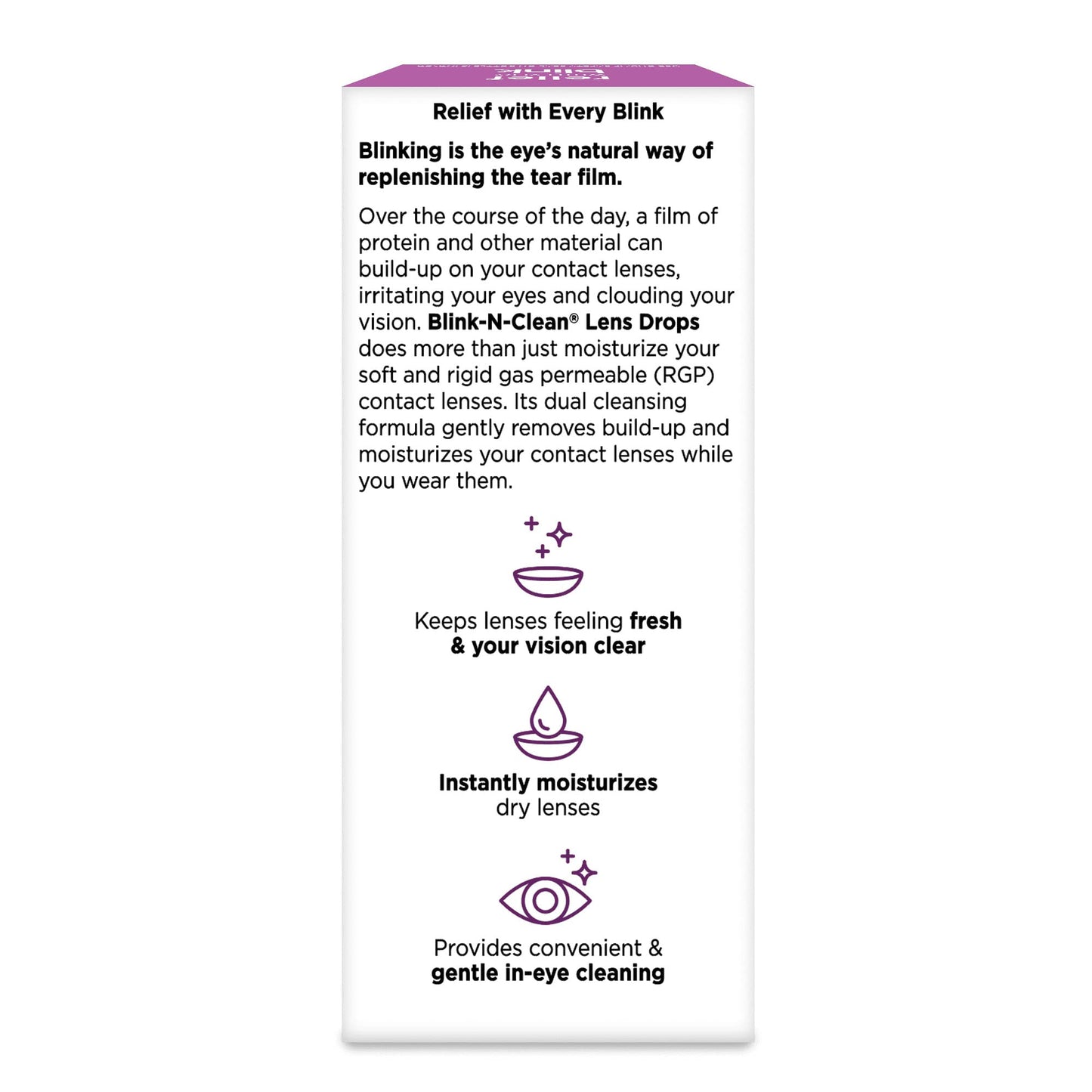 Bausch + Lomb Blink N Clean Dry Contacts Lens Drops – 0.5 fl oz