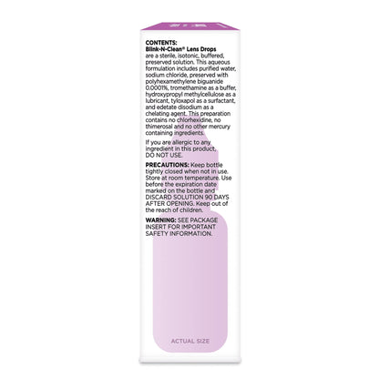 Bausch + Lomb Blink N Clean Dry Contacts Lens Drops – 0.5 fl oz