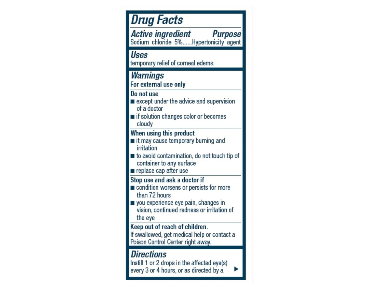 Bausch & Lomb Muro 128 Solution 5% 15 mL (Pack of 2) – Hypertonic Ophthalmic Solution
