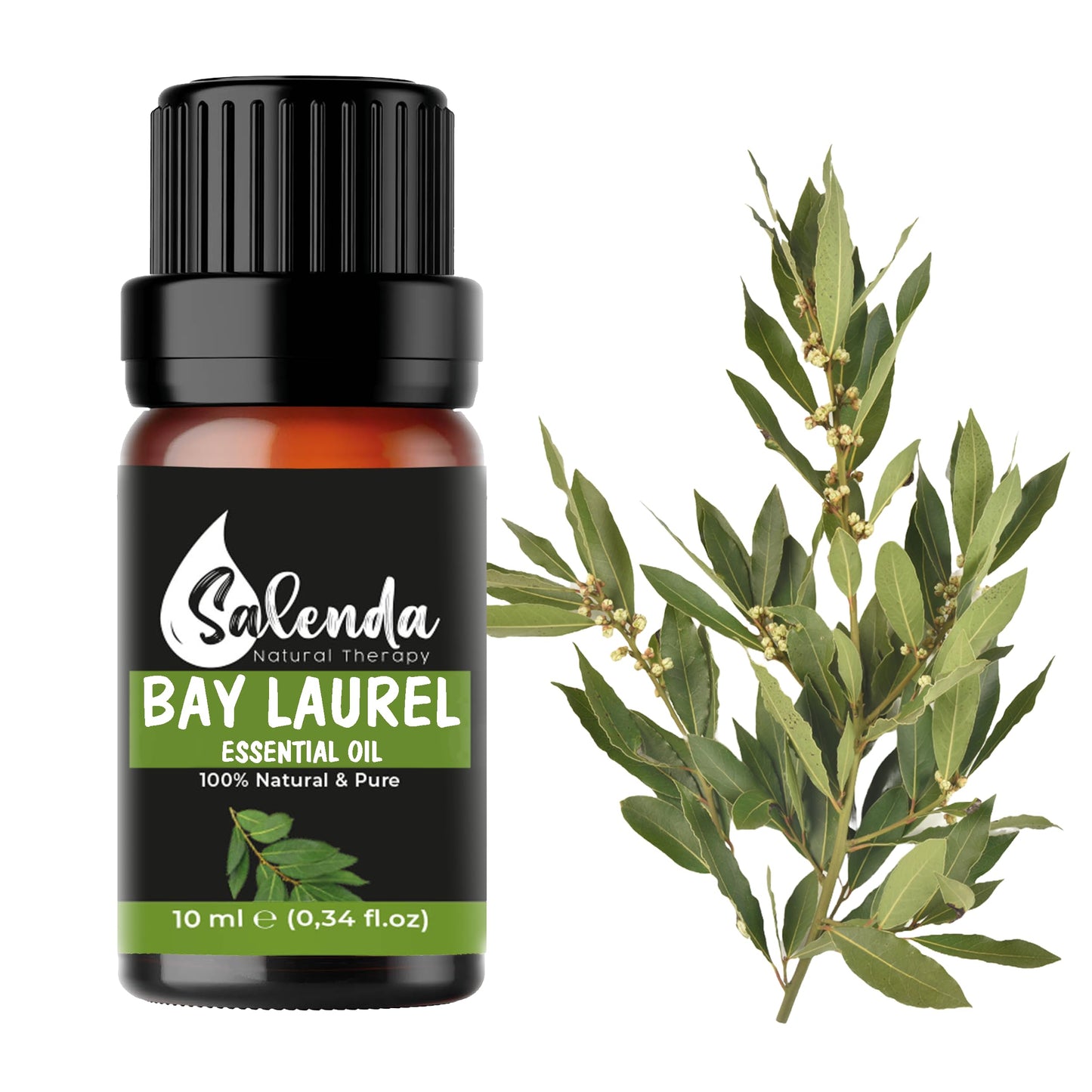 Bay Leaf Essential Oil by Salenda – 100% Pure Bay Laurel (10 ml)