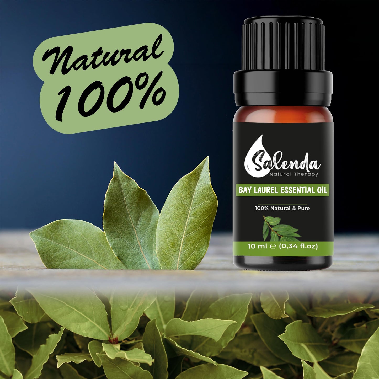 Bay Leaf Essential Oil by Salenda – 100% Pure Bay Laurel (10 ml)