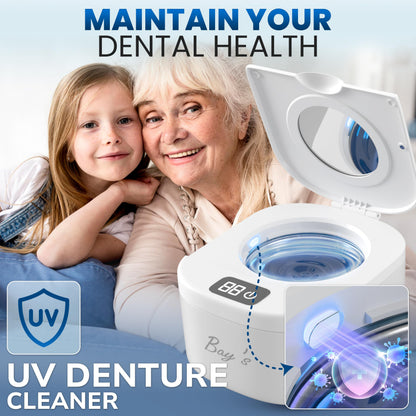 BAYS Ultrasonic Retainer Cleaner 45kHz 230ml – Dentures, Mouth Guards, Jewelry & All Dental Appliances