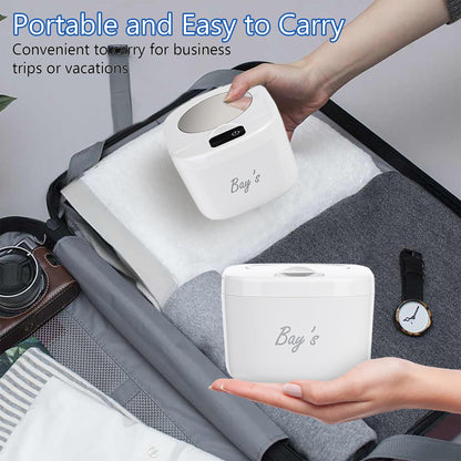 BAYS Ultrasonic Retainer Cleaner 45kHz 230ml – Dentures, Mouth Guards, Jewelry & All Dental Appliances