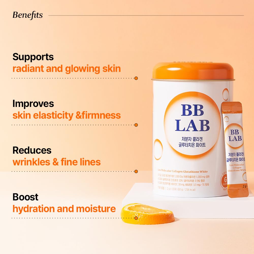 BB LAB Collagen Glutathione White - Low Molecular Korean Stick, Orange Flavor