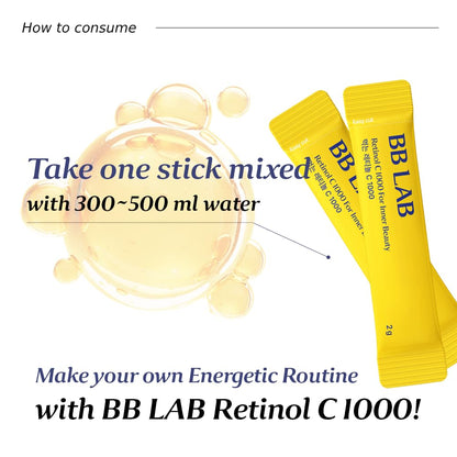 BB LAB Retinol C 1000 Powder Blend – Radiant Skin with Vitamin C, E, B5 & Zinc