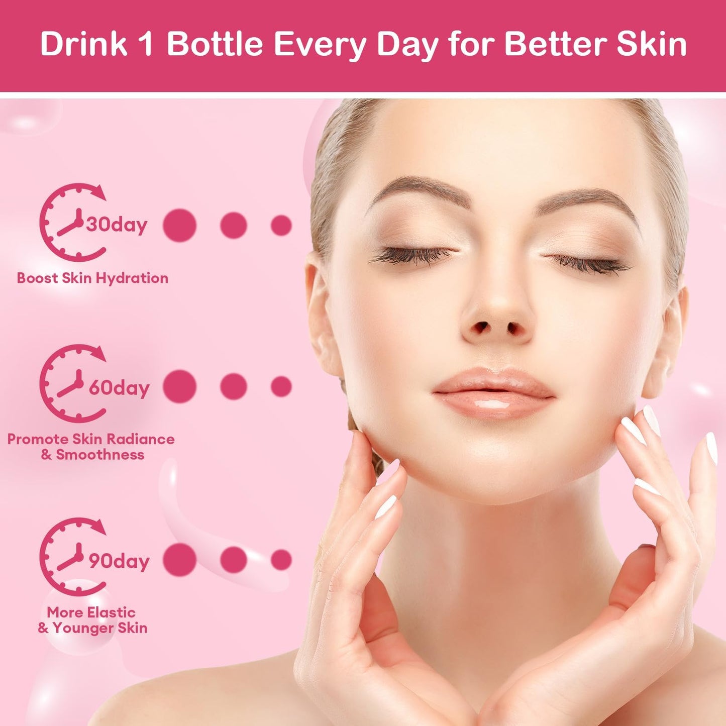 BBEEAAUU Collagen Drink 6000 mg Marine Collagen – Liquid Shots for Skin, Hair & Nails