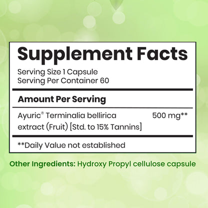 BBETTER UricUrja – Uric Acid Support with Ayuric® (Terminalia bellirica)