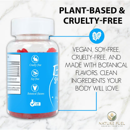 BBL Gummies for Women - Peach Growth Support with Collagen, Biotin & Herbal Blend | Vegan & Cruelty-Free