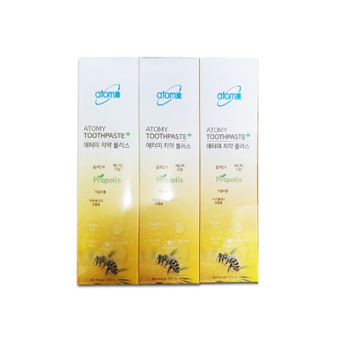 BC233 Korean Toothpaste Propolis Bees Dental Oral Care System – 7.05 oz x 3