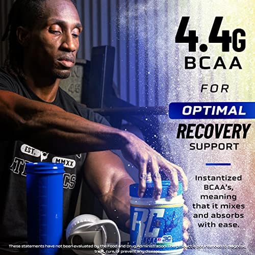 Ronnie Coleman BCAA XS Powder with EAAs – Sugar Free BCAAs (30 Servings, Lemonbeary Gummies)