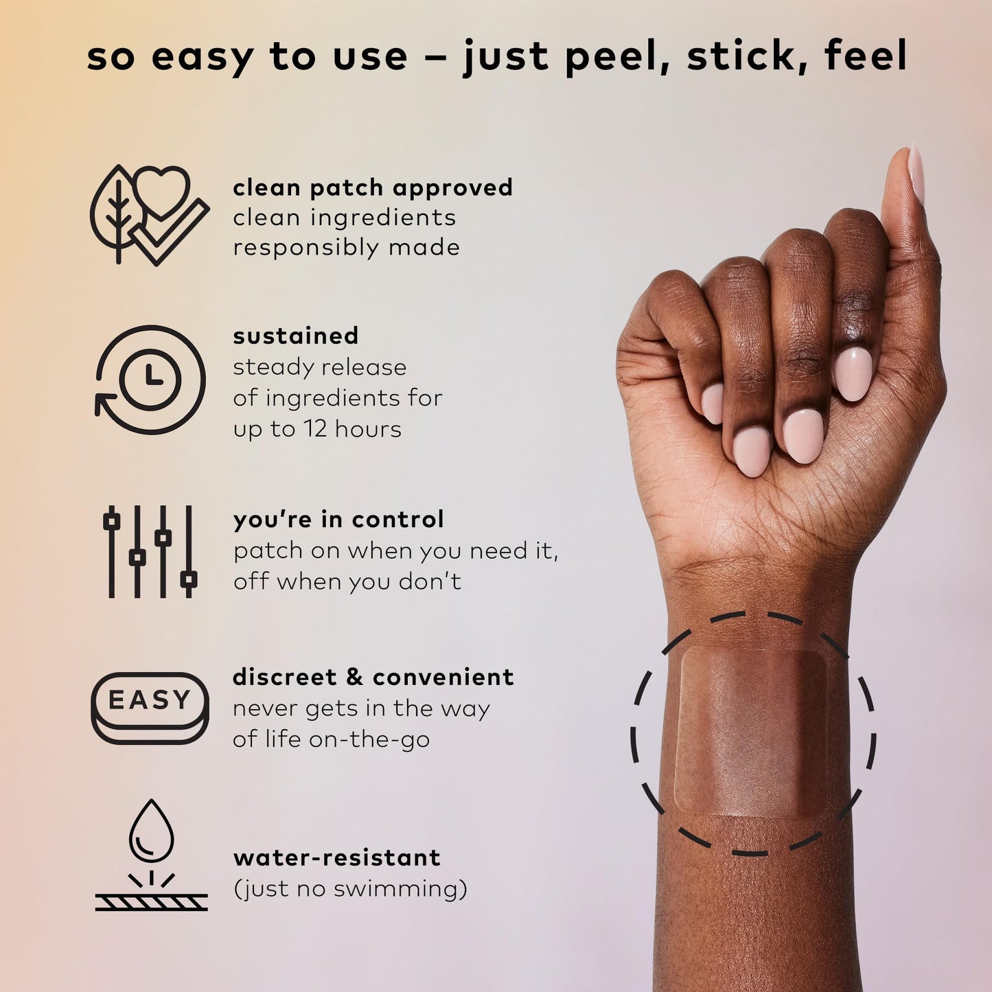 Be Calm Patch with Hemp | Plant-Powered Wearable Wellness | The Good Patch