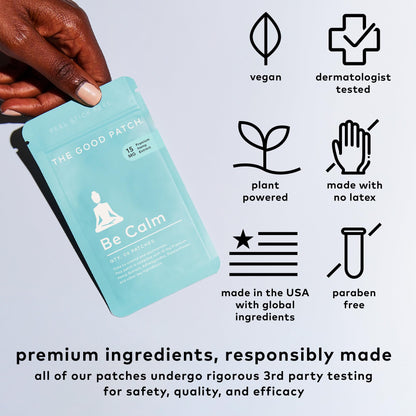 Be Calm Patch with Hemp | Plant-Powered Wearable Wellness | The Good Patch