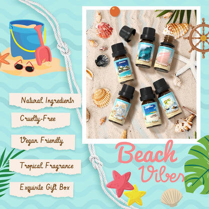 Beach Fragrance Oils Set for Diffusers | ARVIDSSON Summer Essential Oils