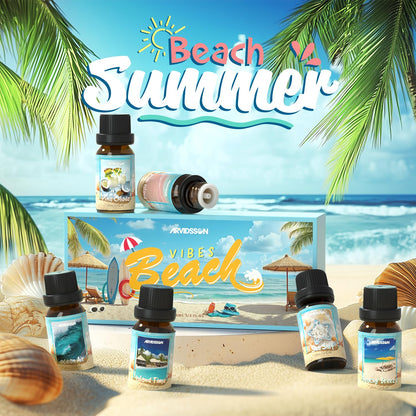Beach Fragrance Oils Set for Diffusers | ARVIDSSON Summer Essential Oils