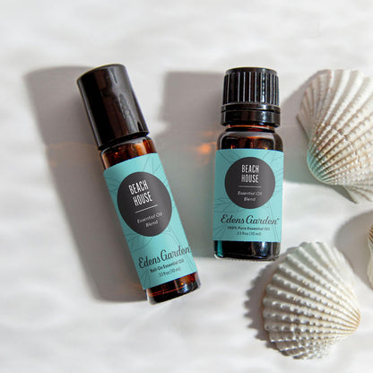 Edens Garden Beach House Essential Oil Roll-On – 10 ml, 100% Pure, Pre-Diluted, Travel-Friendly