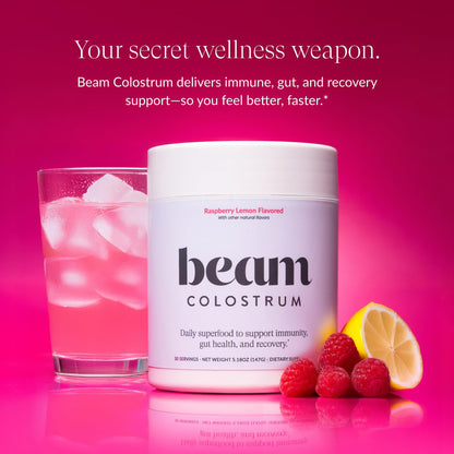 Beam Colostrum Powder – 3g Serving for Gut Health & Immunity
