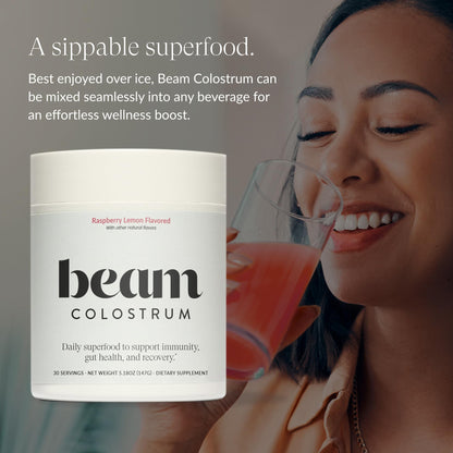 Beam Colostrum Powder – 3g Serving for Gut Health & Immunity