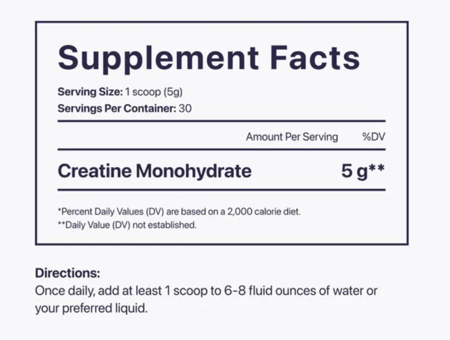 Beam Creatine Powder – Third-Party Tested Micronized Creatine Monohydrate