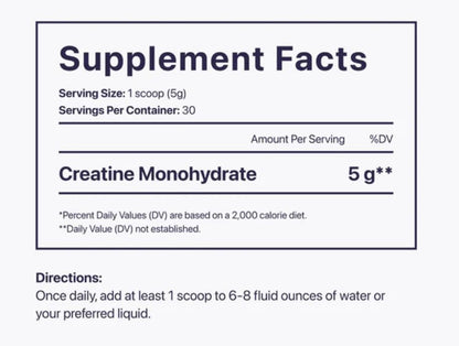 Beam Creatine Powder – Third-Party Tested Micronized Creatine Monohydrate
