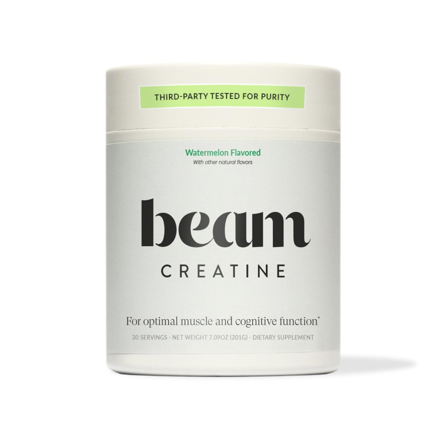 Beam Creatine Powder – Third-Party Tested, Micronized Creatine Monohydrate, Watermelon, 30 Servings