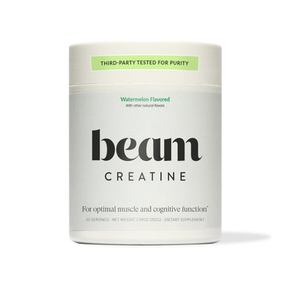 Beam Creatine Powder – Third-Party Tested, Micronized Creatine Monohydrate, Watermelon, 30 Servings